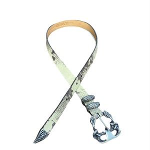 Brave snake skin belt